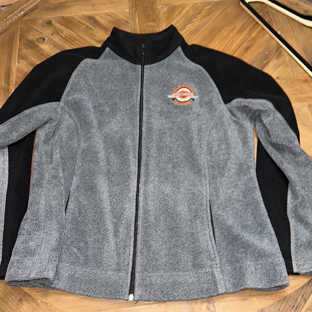 Vintage Ladies Harley-Davidson University Fleece Zip Up
